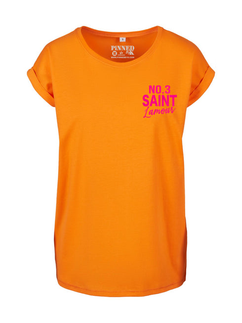 Curve T-shirt Deep Saint L'Amour Neon Pink Velvet